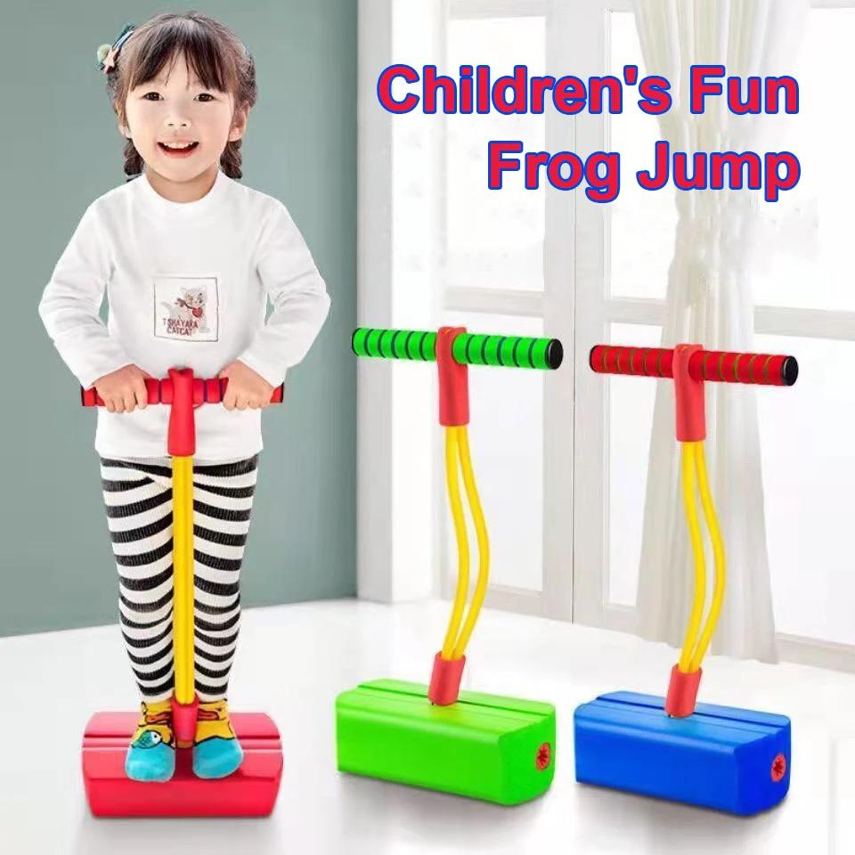 Children Growing Bounce Sense Training Stick Jumper Tall Foam Frog Toys Jumping Stilts Shoes Sport Outdoor Toys for